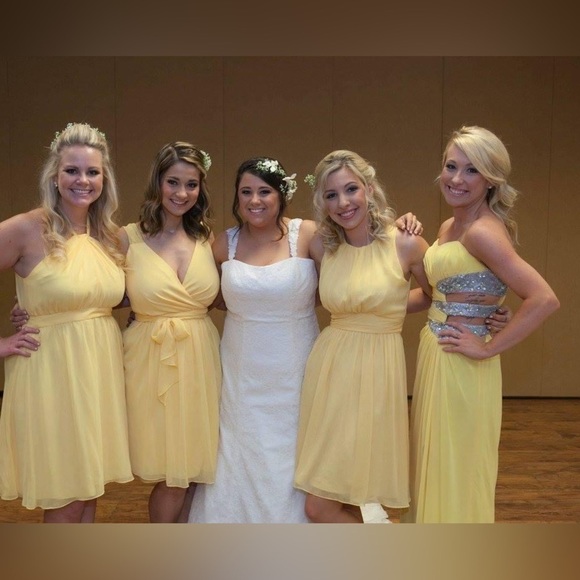 Canary Yellow Faviana Designer Dress - Picture 14 of 16